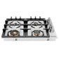 ZLINE 30" Gas Dropin Cooktop With 4 Brass Burners