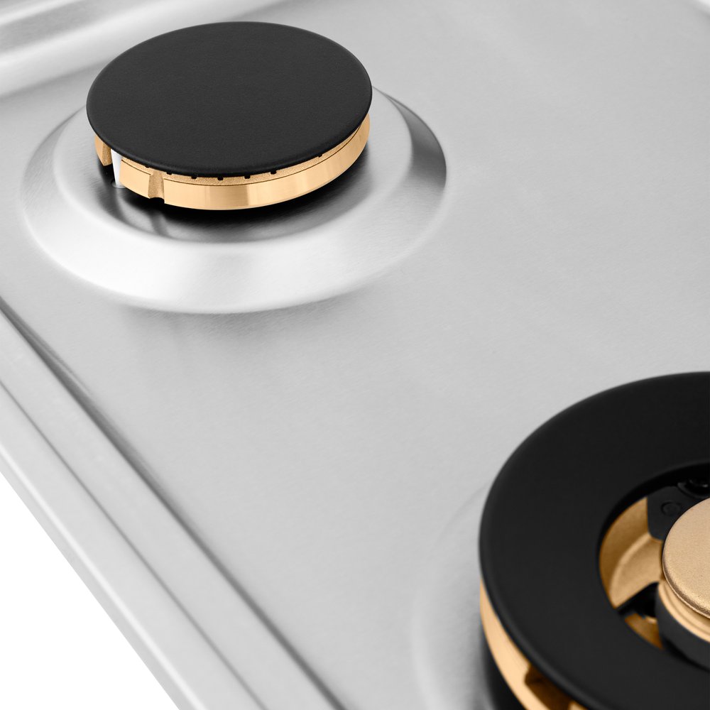 ZLINE 30" Gas Dropin Cooktop With 4 Brass Burners