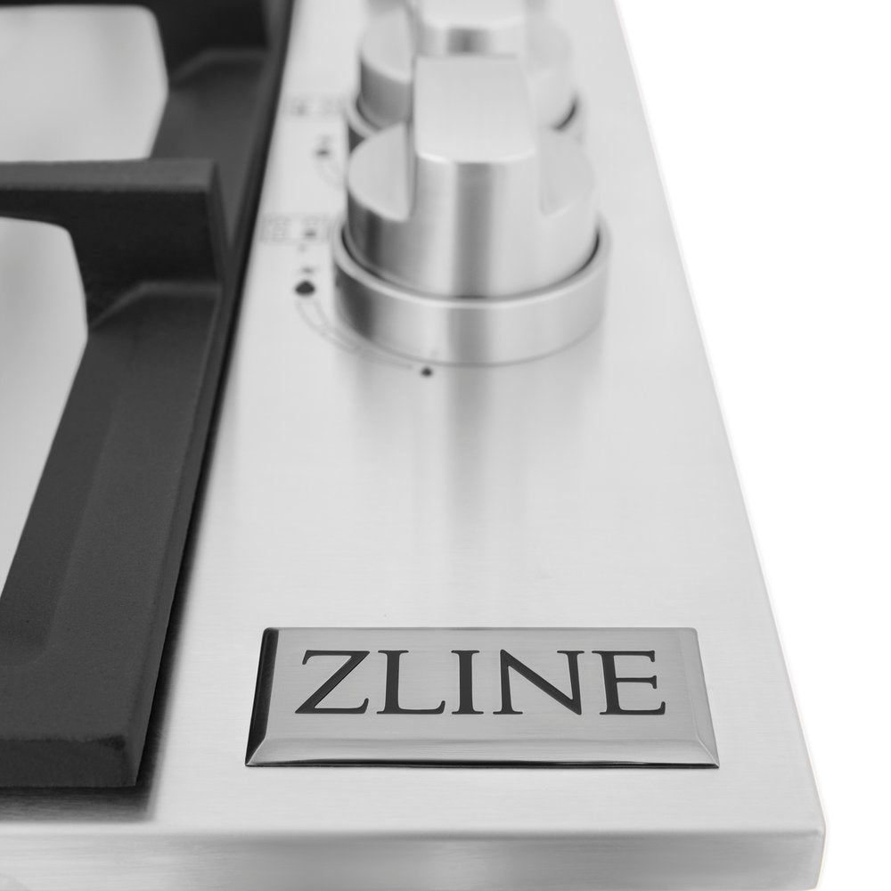 ZLINE 30" Gas Dropin Cooktop With 4 Brass Burners