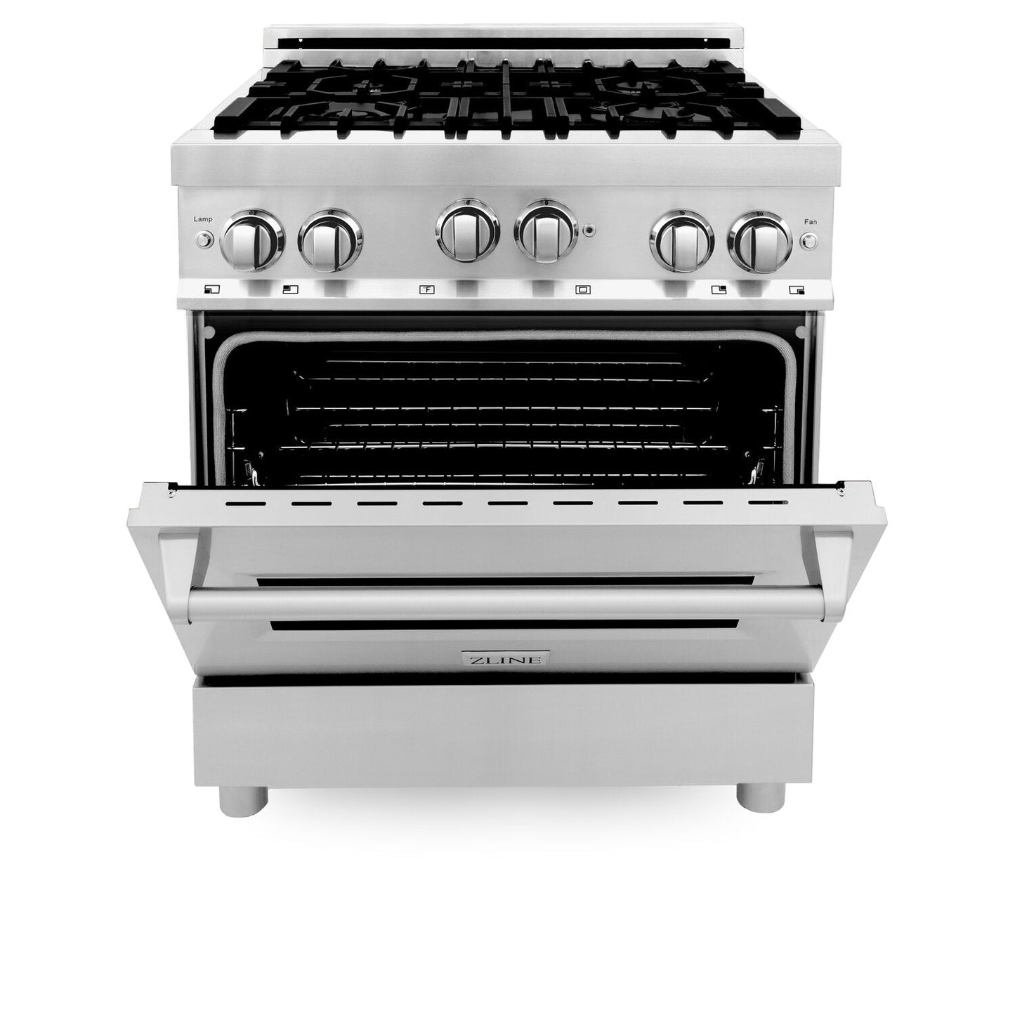 ZLINE 30" Professional 4.0 cu. ft. 4 Gas on Gas Range in Stainless Steel