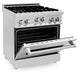 ZLINE 30" Professional 4.0 cu. ft. 4 Gas on Gas Range in Stainless Steel