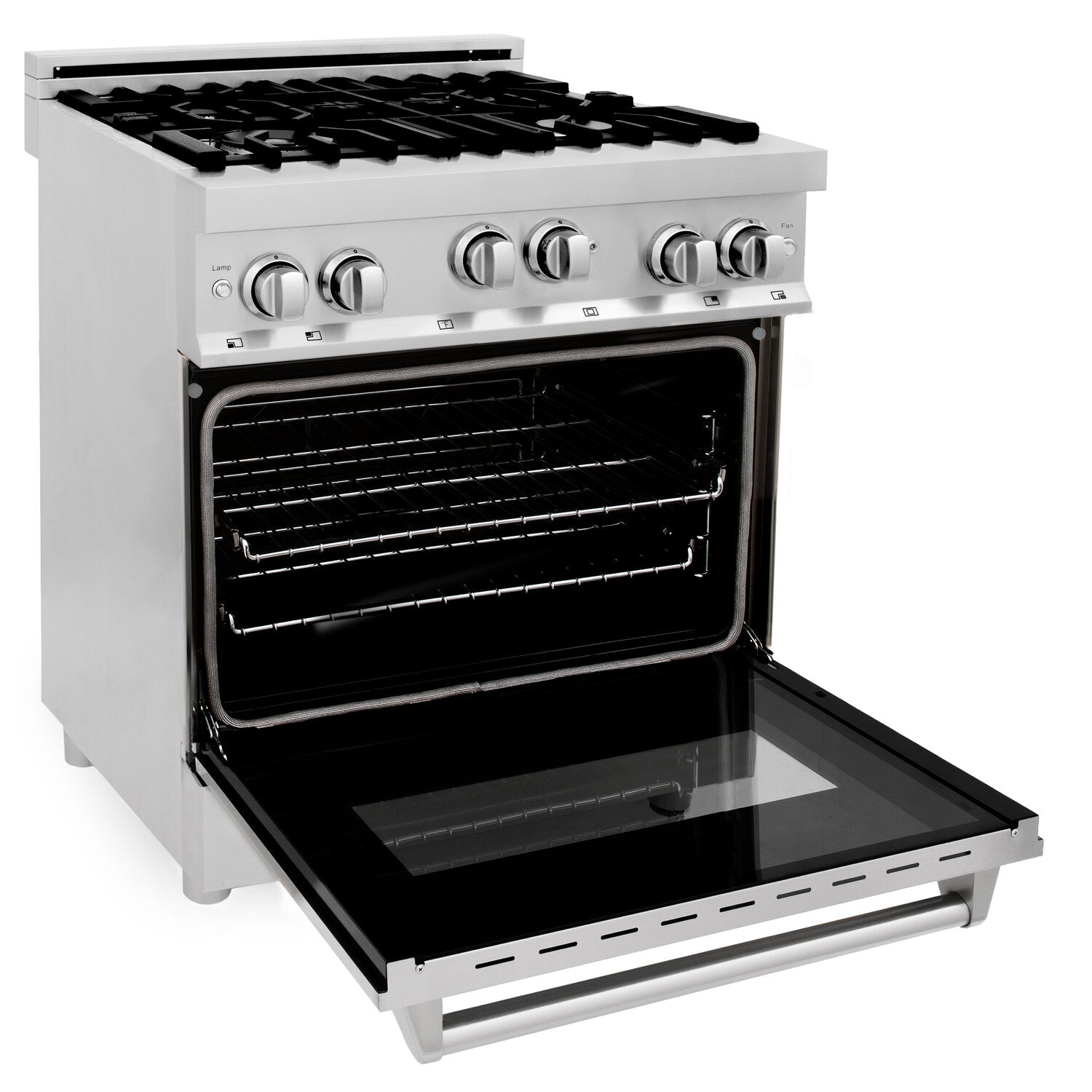 ZLINE 30" Professional 4.0 cu. ft. 4 Gas on Gas Range in Stainless Steel