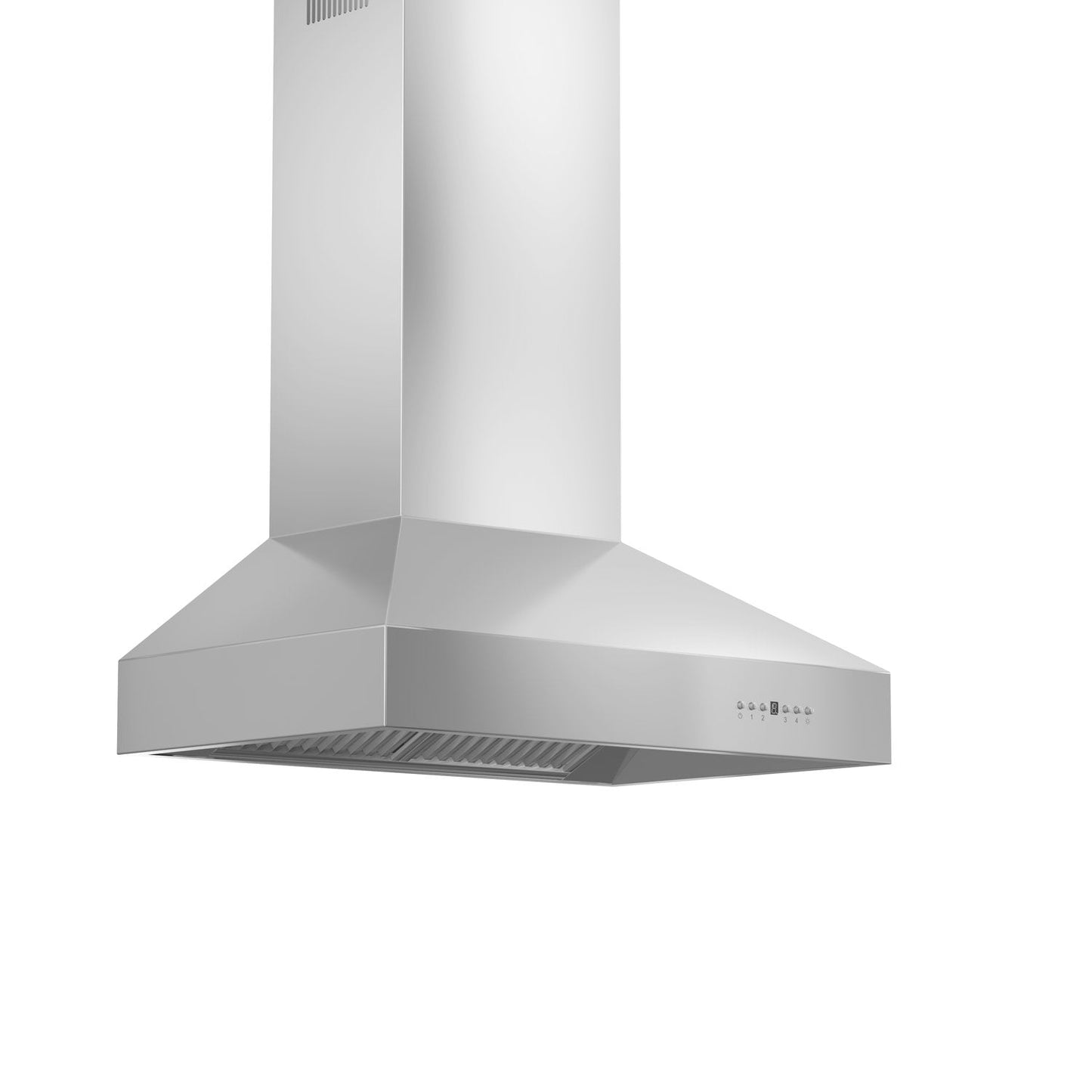 ZLINE 30" Professional Stainless Steel Convertible Vent Wall Mount Range Hood With Crown Molding