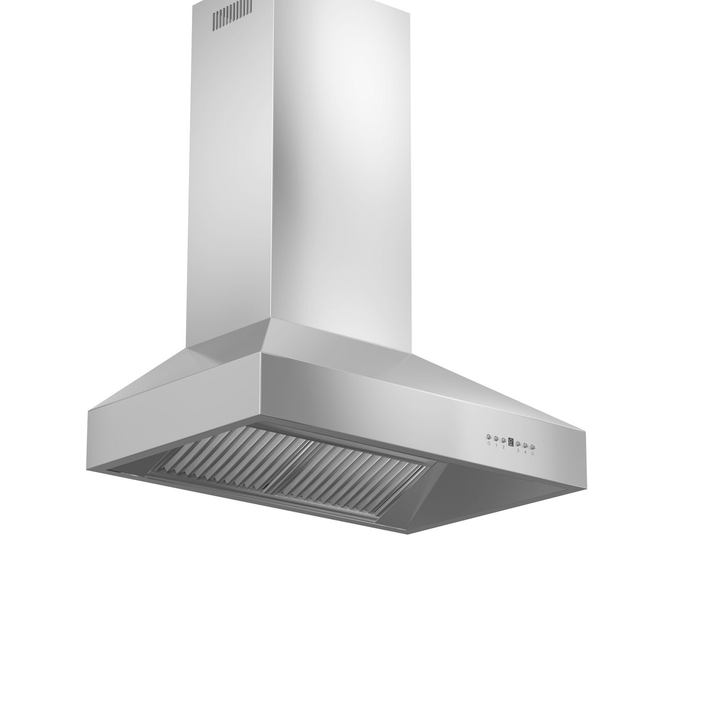 ZLINE 30" Professional Stainless Steel Convertible Vent Wall Mount Range Hood With Crown Molding