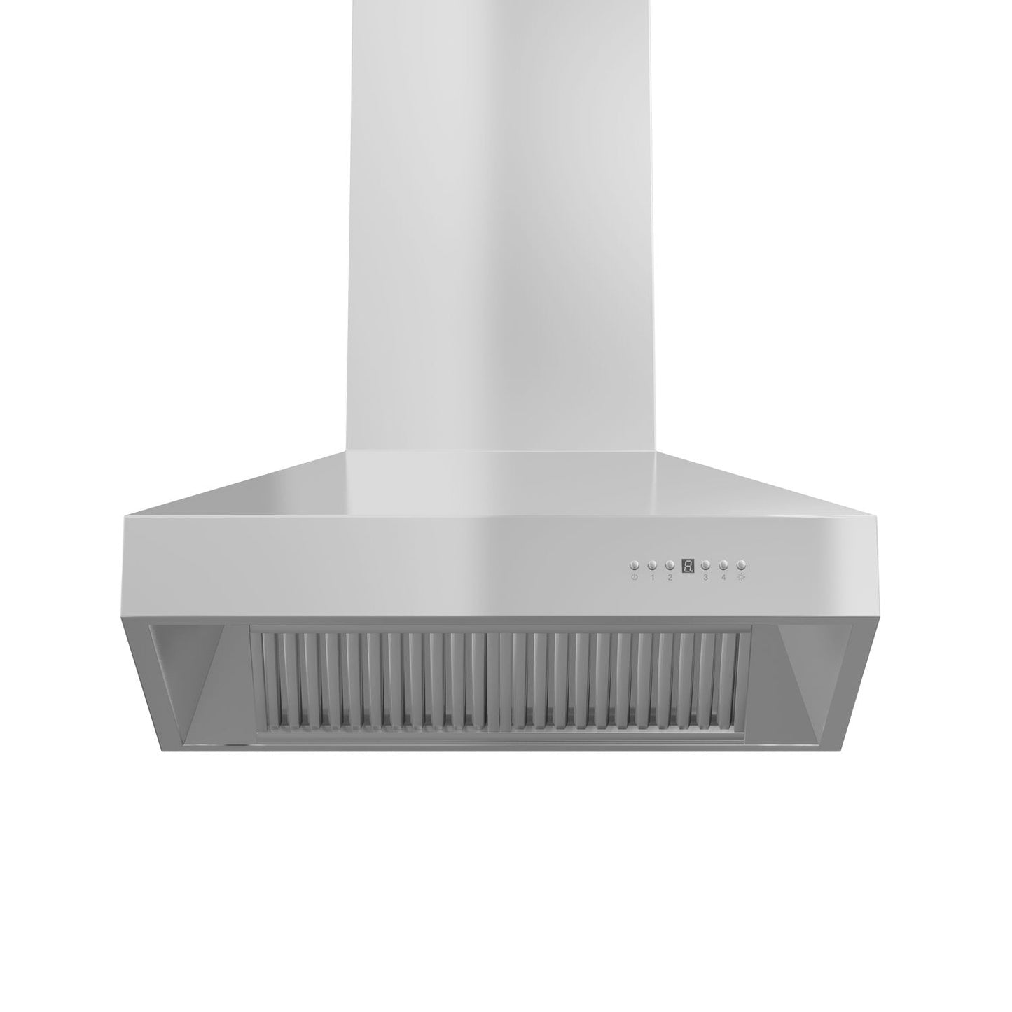 ZLINE 30" Professional Stainless Steel Convertible Vent Wall Mount Range Hood With Crown Molding