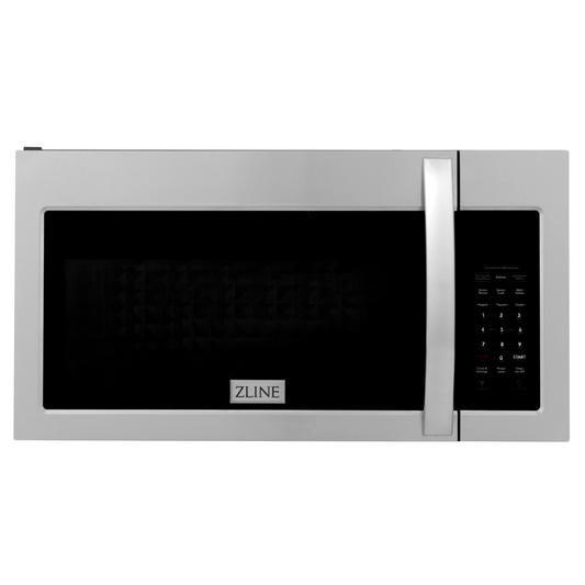 ZLINE 30" Stainless Steel 1.5 cu. ft. Over the Range Convection Microwave Oven With Modern Handle and Sensor Cooking