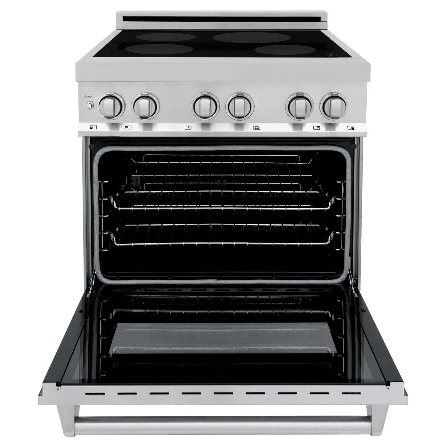 ZLINE 30" Stainless Steel 4 Element Induction Range With 4 cu. ft. Electric Oven