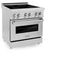 ZLINE 30" Stainless Steel 4 Element Induction Range With 4 cu. ft. Electric Oven