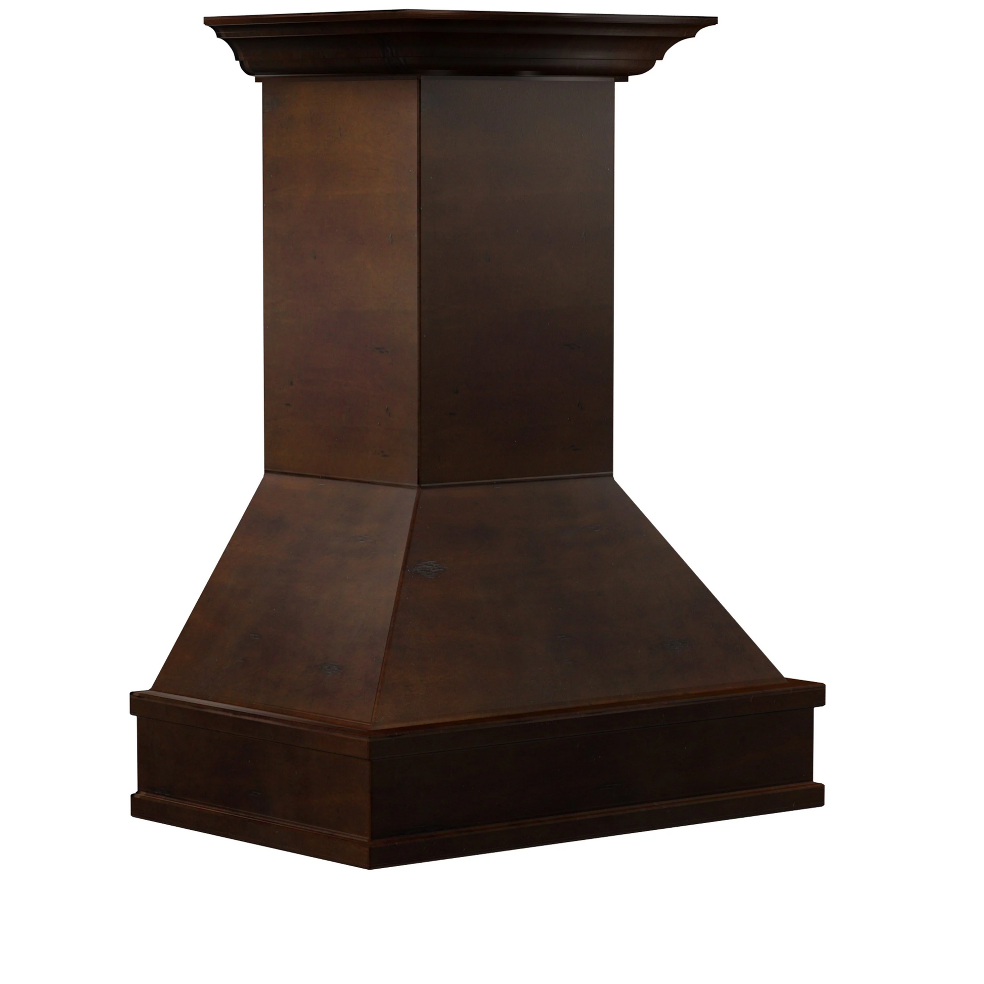 ZLINE 30" Wooden Wall Mount Range Hood in Walnut and Hamilton - Includes Motor