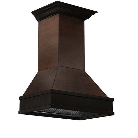 ZLINE 329AH-RD 36" Wooden Wall Mount Range Hood in Antigua and Hamilton - Includes Remote Motor