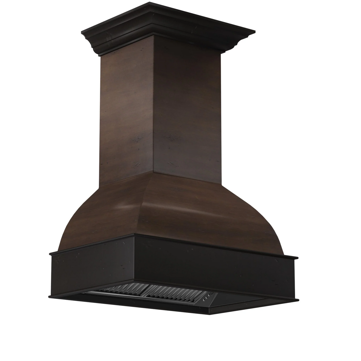 ZLINE 36" Antigua and Walnut Wooden Wall Mount Range Hood With Motor