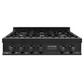 ZLINE 36" Black Stainless Porcelain 6 Burner Rangetop