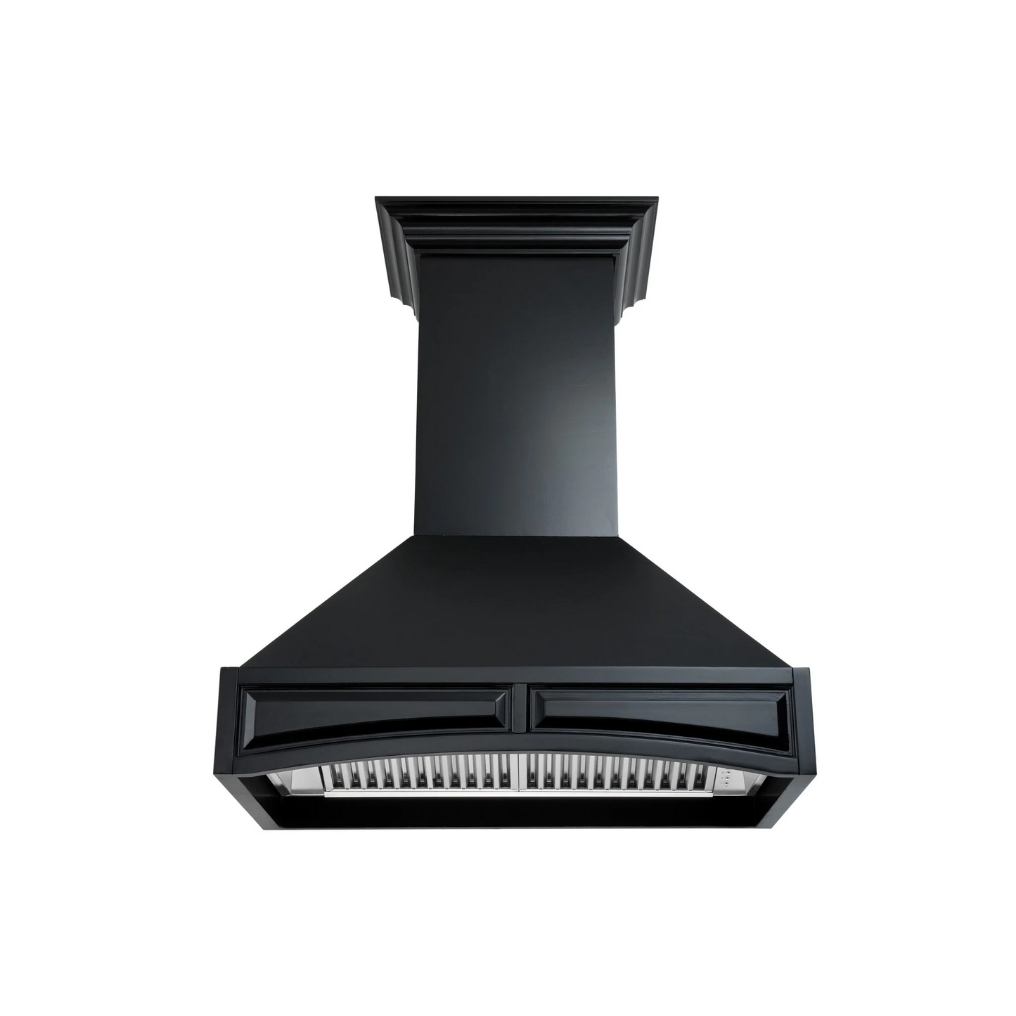 ZLINE 36" Black Wooden Wall Mount Range Hood With Motor