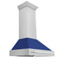 ZLINE 36" DuraSnow Stainless Steel Range Hood With Blue Matte Shell