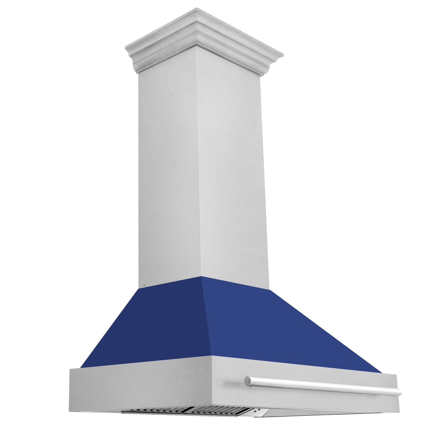 ZLINE 36" DuraSnow Stainless Steel Range Hood With Blue Matte Shell