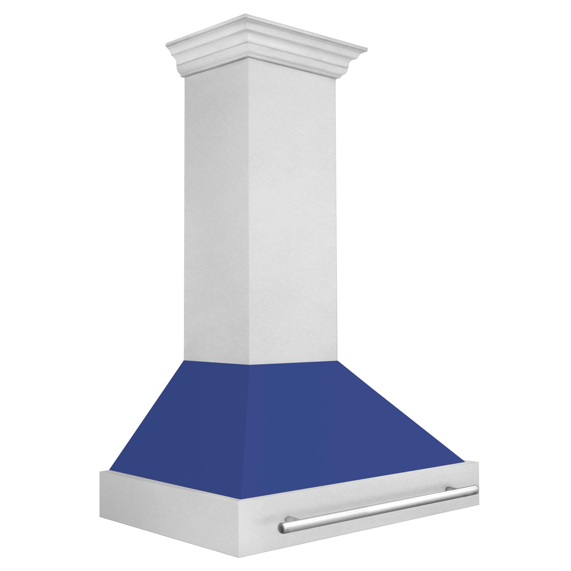 ZLINE 36" DuraSnow Stainless Steel Range Hood With Blue Matte Shell