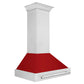 ZLINE 36" DuraSnow Stainless Steel Range Hood With Red Gloss Shell