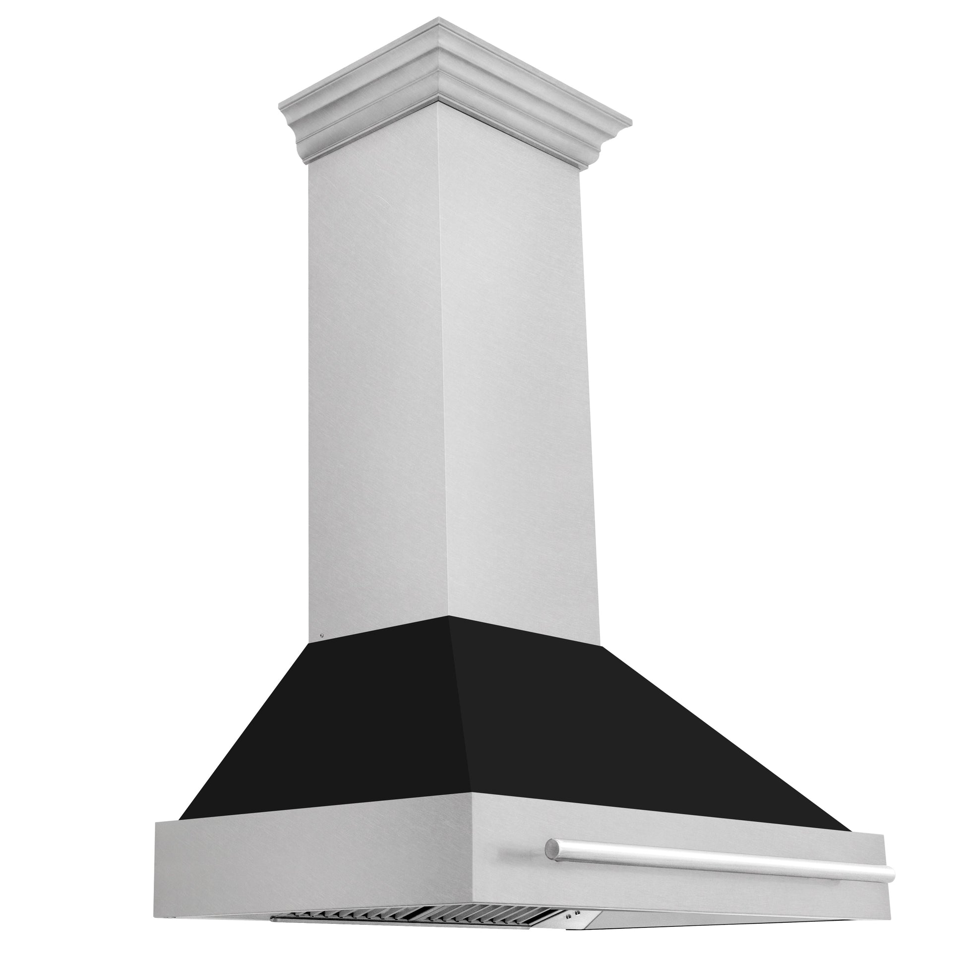 ZLINE 36" DuraSnow Stainless Steel Range Hood with Black Matte Shell