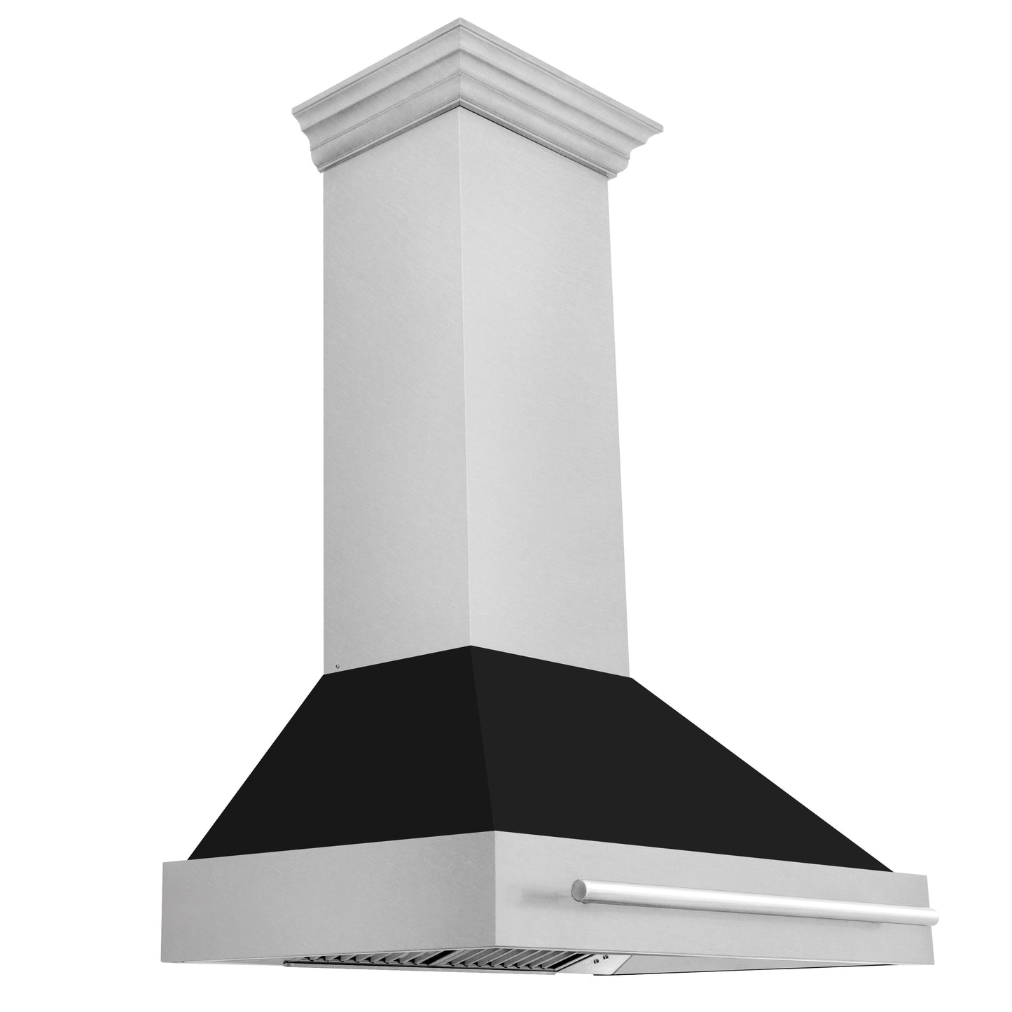 ZLINE 36" DuraSnow Stainless Steel Range Hood with Black Matte Shell