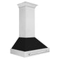 ZLINE 36" DuraSnow Stainless Steel Range Hood with Black Matte Shell