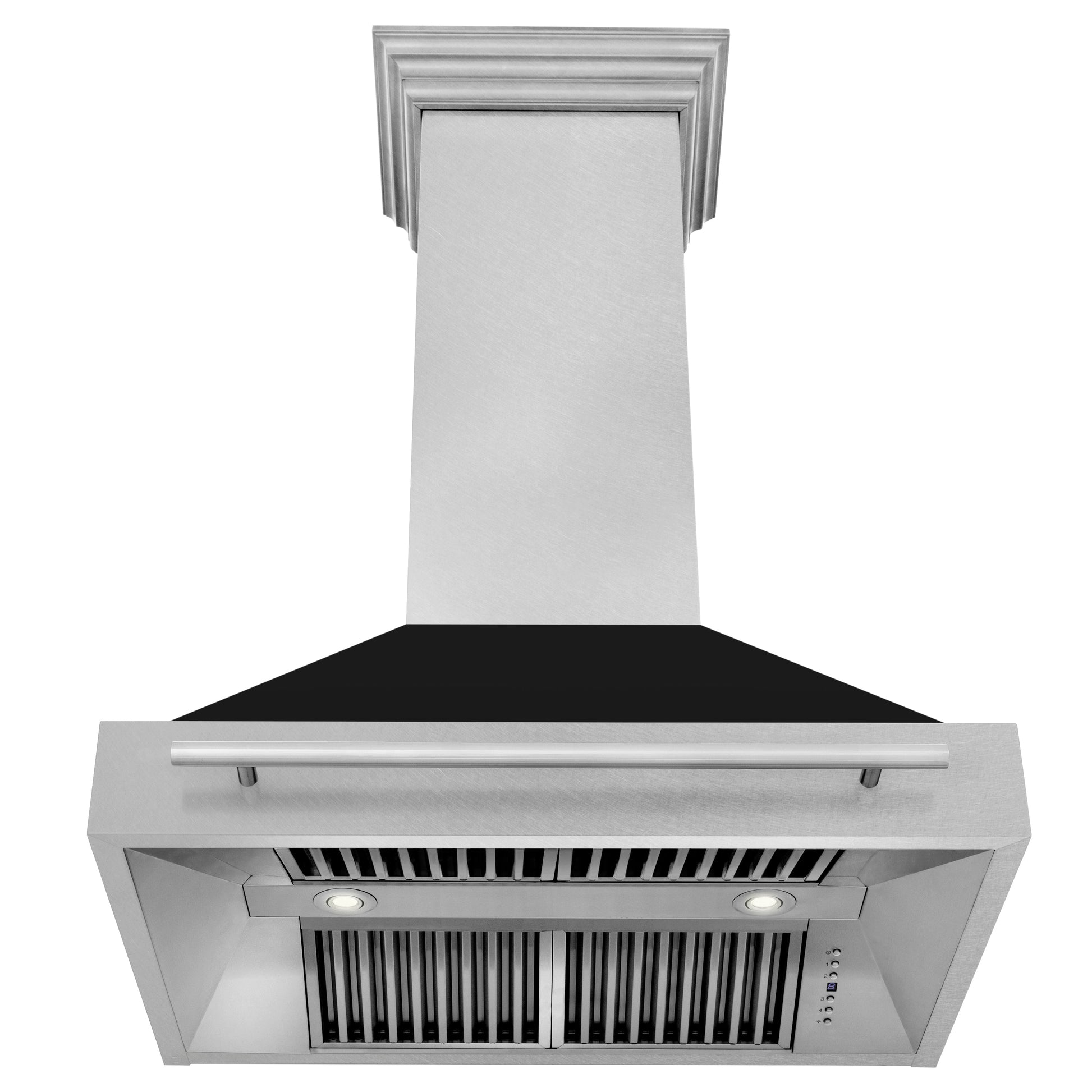 ZLINE 36" DuraSnow Stainless Steel Range Hood with Black Matte Shell