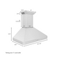 ZLINE 36" Wall Mount Range Hood in Stainless Steel With Built-in CrownSound Bluetooth Speakers