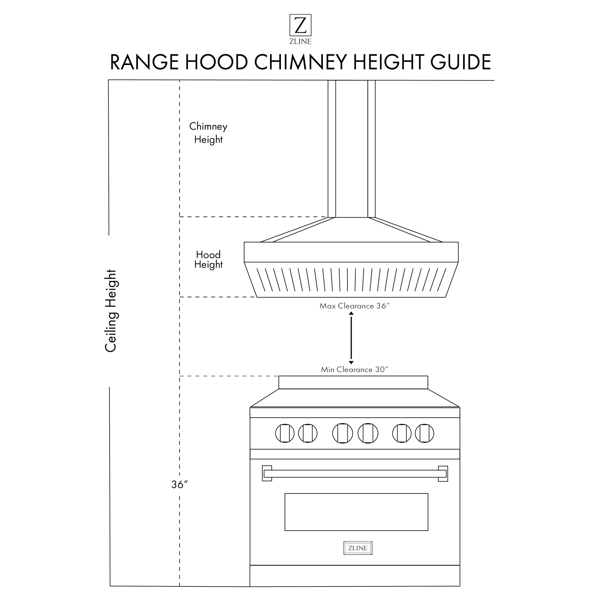 ZLINE 36" White Wooden Wall Mount Range Hood - Includes Motor