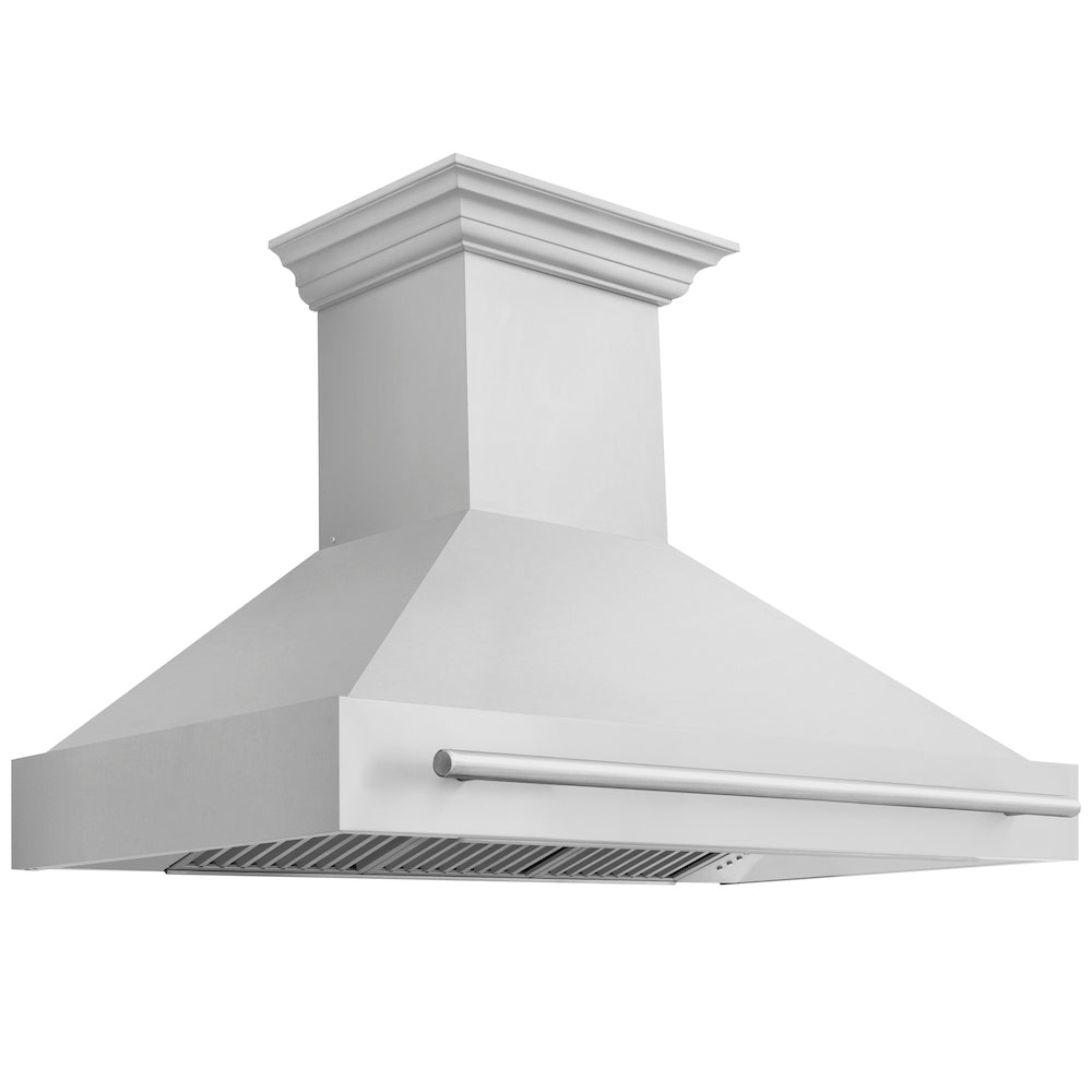 ZLINE 48" Stainless Steel Range Hood With Stainless Steel Handle