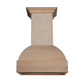 ZLINE 48" Unfinished Wooden Wall Mount Range Hood - Includes Remote Blower