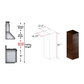 ZLINE 61" Wooden Chimney Extension for Ceilings up to 12.5 ft. (KBiRR-E)