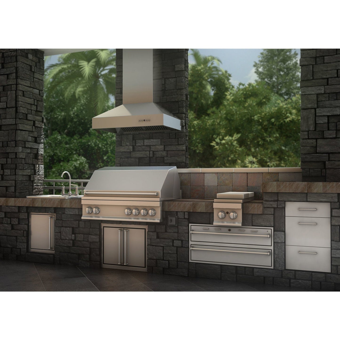 ZLINE 667 30" Stainless Steel Outdoor Wall Mount Range Hood