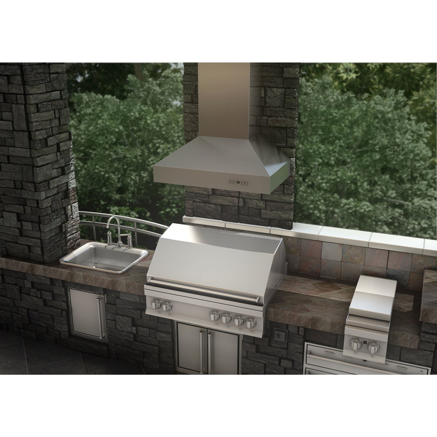 ZLINE 667 30" Stainless Steel Outdoor Wall Mount Range Hood