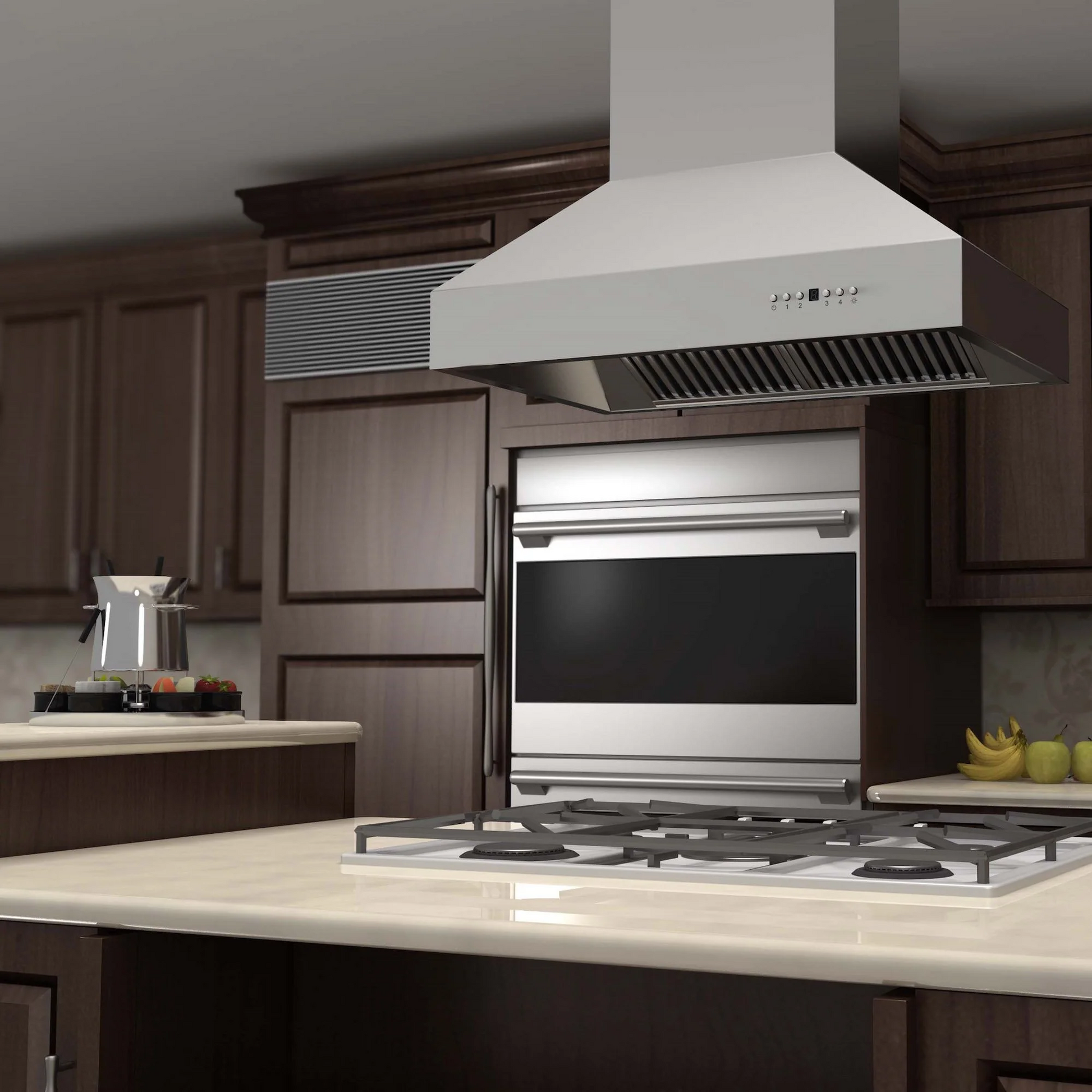 ZLINE 697i 36" Stainless Steel Outdoor Island Mount Range Hood