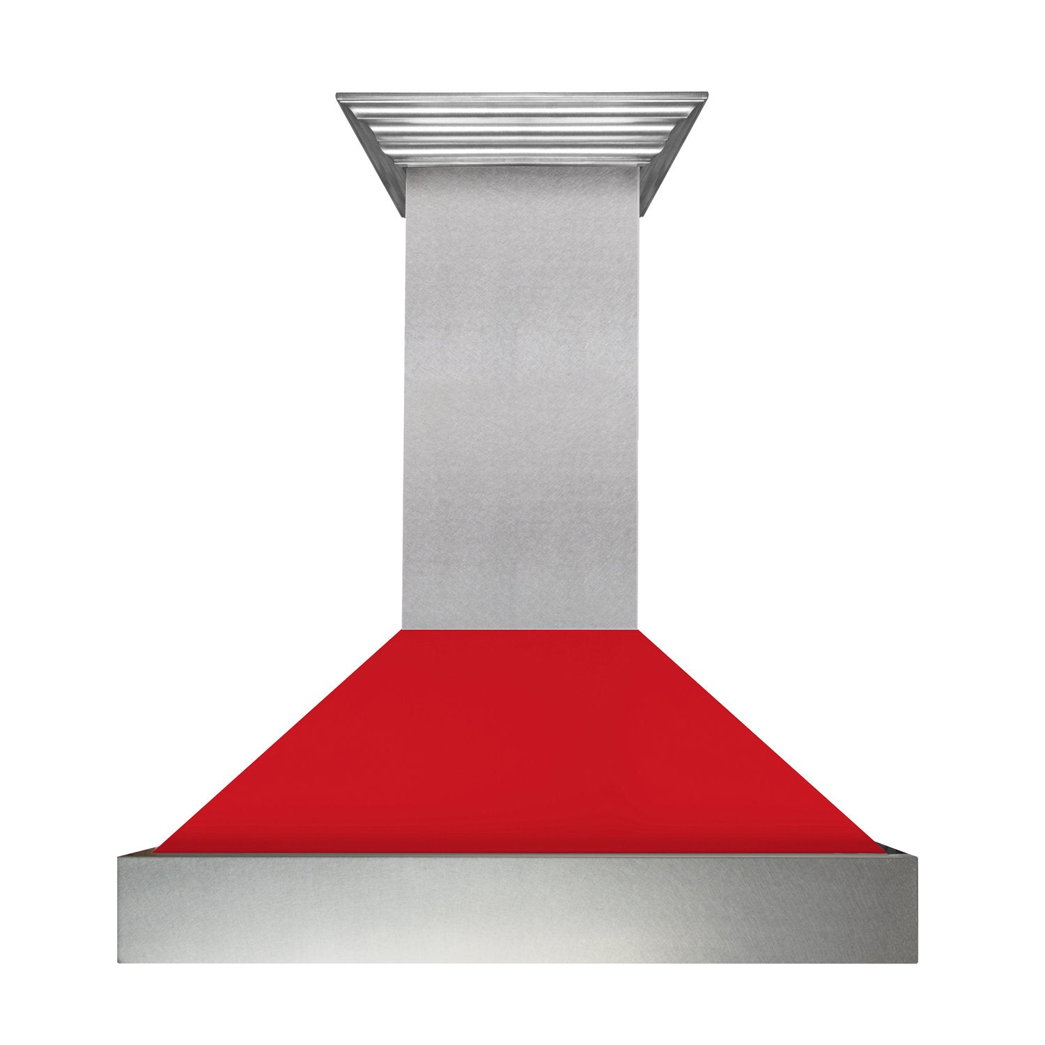 ZLINE 8654 30" DuraSnow Stainless Steel Range Hood With Red Matte Shell