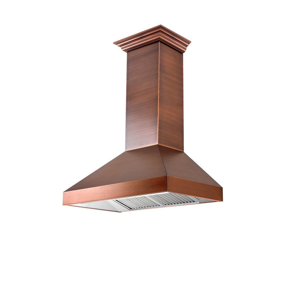 ZLINE 8667 30" Designer Series Copper Wall Mount Range Hood