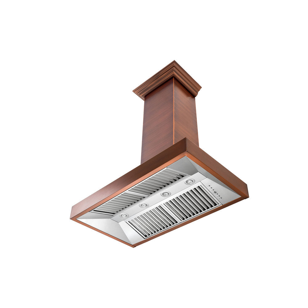 ZLINE 8667 30" Designer Series Copper Wall Mount Range Hood