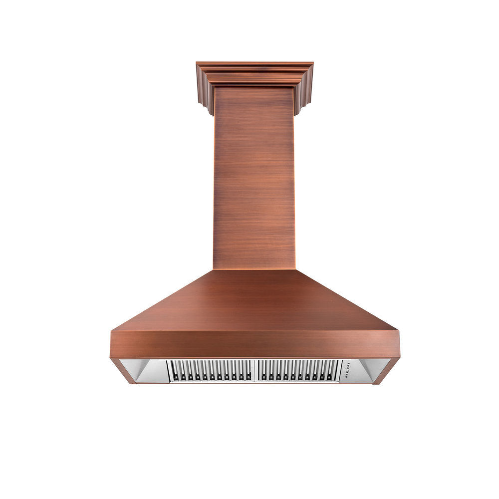 ZLINE 8667 30" Designer Series Copper Wall Mount Range Hood