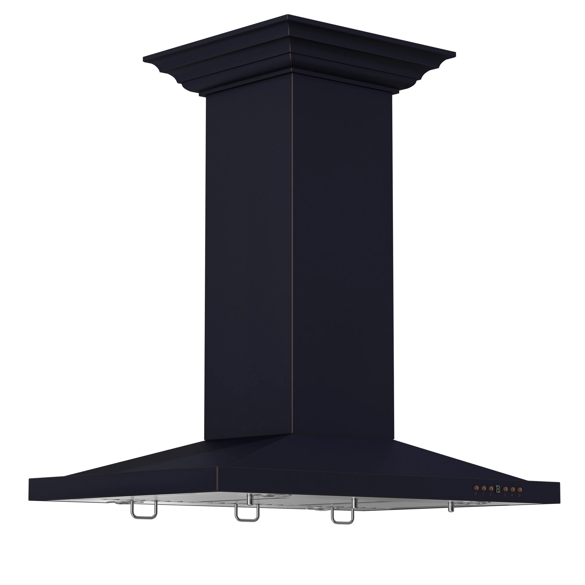 Bronze island deals range hood