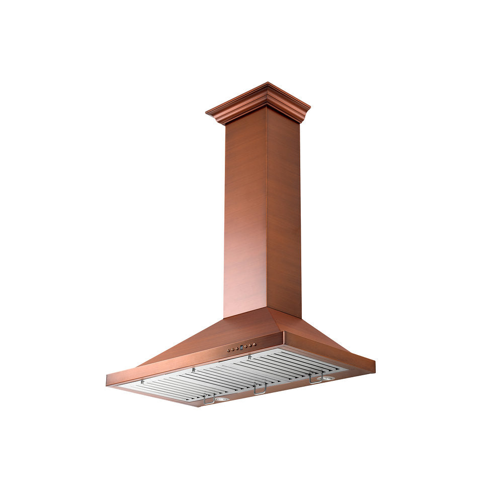 ZLINE 8KBC 30" Designer Series 7-Layer Copper Wall Mount Range Hood