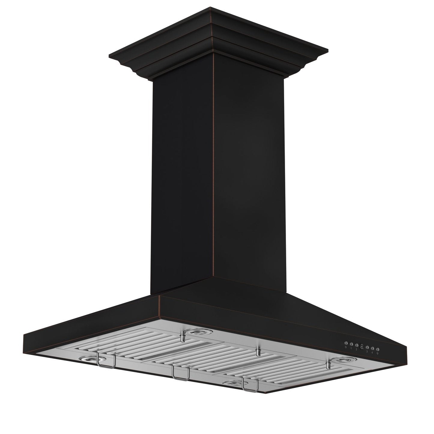 ZLINE 8KL3iB 36" Designer Series Oil-Rubbed Bronze Island Mount Range Hood