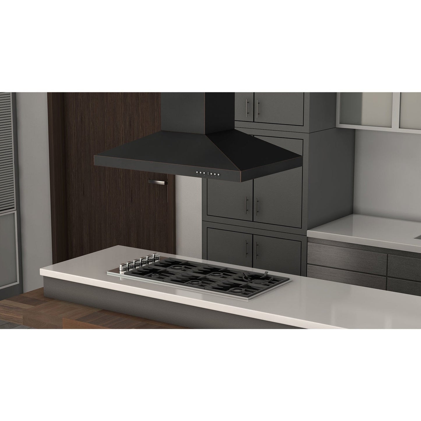 ZLINE 8KL3iB 36" Designer Series Oil-Rubbed Bronze Island Mount Range Hood