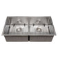 ZLINE Anton 36" DuraSnow Stainless Steel Undermount Double Bowl Sink