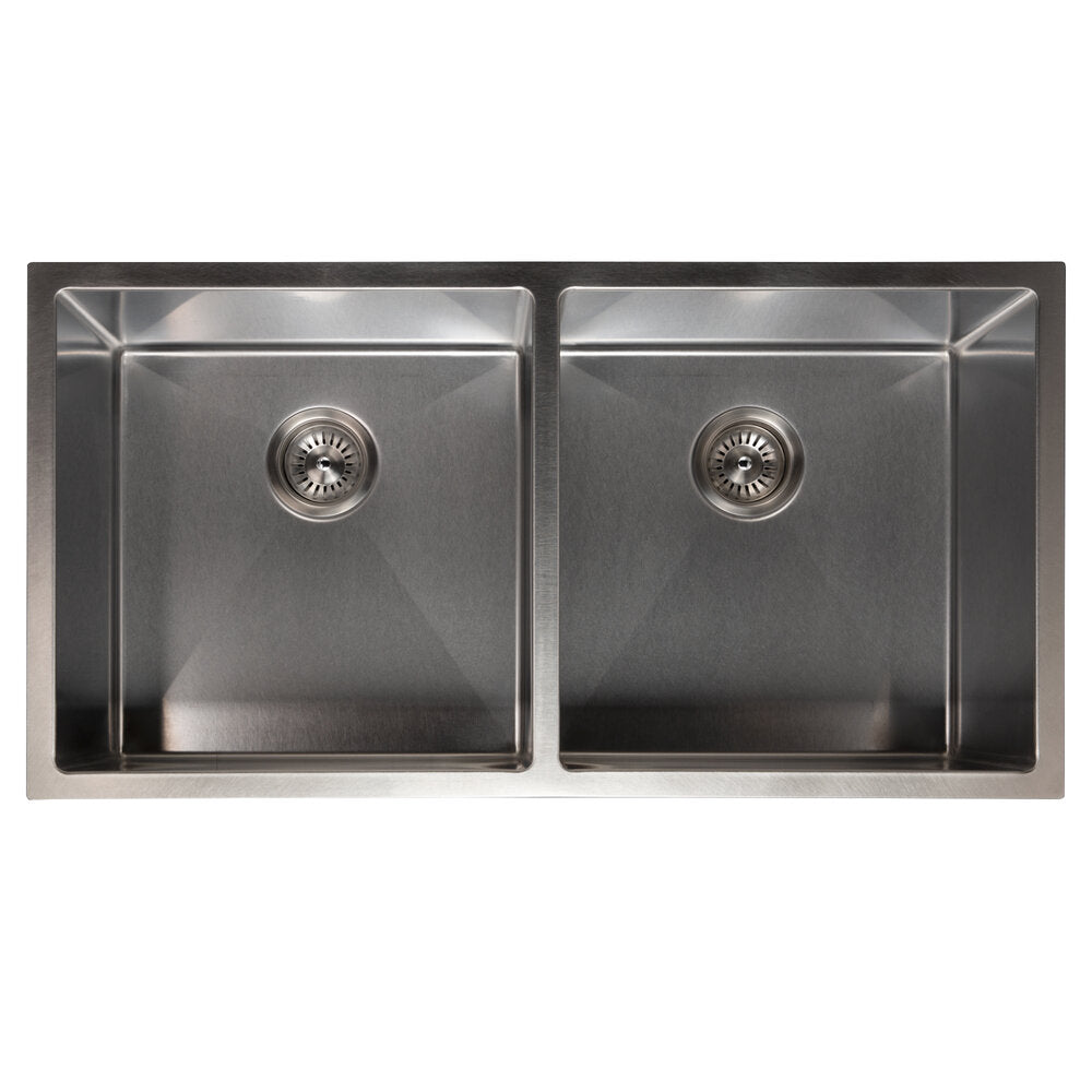 ZLINE Anton 36" DuraSnow Stainless Steel Undermount Double Bowl Sink