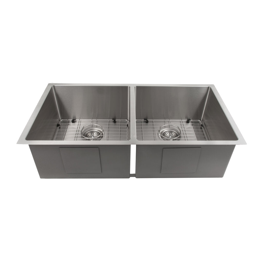 ZLINE Anton 36" Stainless Steel Undermount Double Bowl Sink