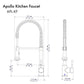 ZLINE Apollo Chrome Single Hole 1.8 GPM Kitchen Faucet With Pull Out Spray Wand