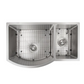 ZLINE Aspen 33" Undermount Double Bowl Sink in Stainless Steel