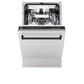 ZLINE Autograph Edition 18" DuraSnow Stainless Steel Compact 3rd Rack Top Control Dishwasher With Matte Black Handle