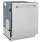 ZLINE Autograph Edition 24" 3rd Rack Top Touch Control Tall Tub Stainless Steel Dishwasher with Gold Handle