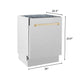 ZLINE Autograph Edition 24" DuraSnow Stainless Steel 3rd Rack Top Control Tall Tub Dishwasher With Gold Handle