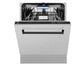 ZLINE Autograph Edition 24" DuraSnow Stainless Steel 3rd Rack Top Control Tall Tub Dishwasher With Matte Black Handle